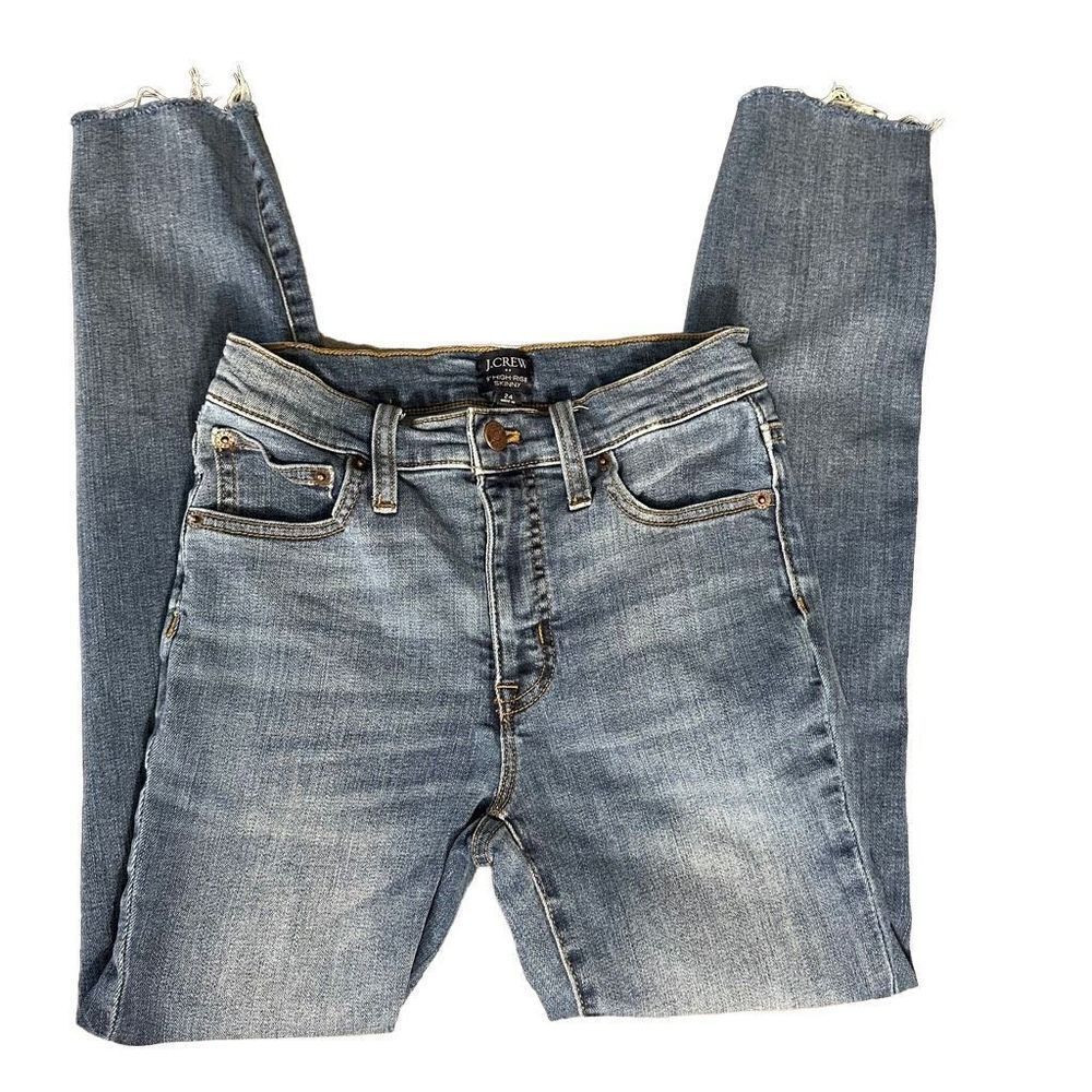 J Crew 9” high rise skinny jeans size 24